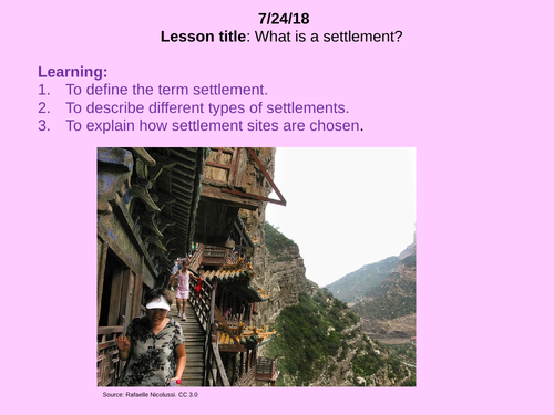 Settlements - Introduction