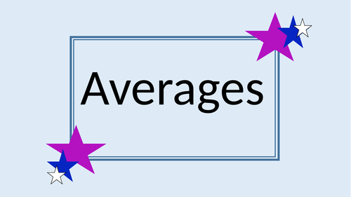 Averages