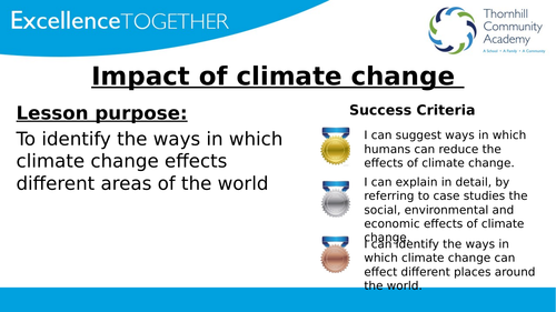 1 9 gcse ks3 geography effects impacts climate change around the