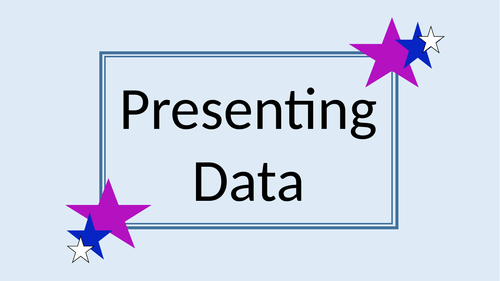 Presenting Data (bar charts and pie charts)