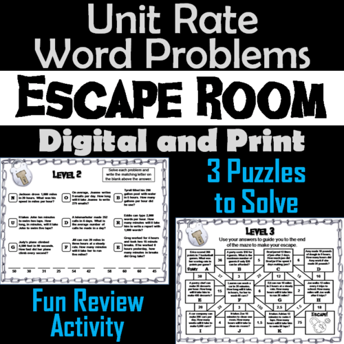 unit-rate-word-problems-game-escape-room-math-teaching-resources