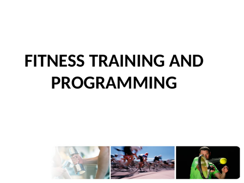 BTEC Sport Fitness Training & Programming