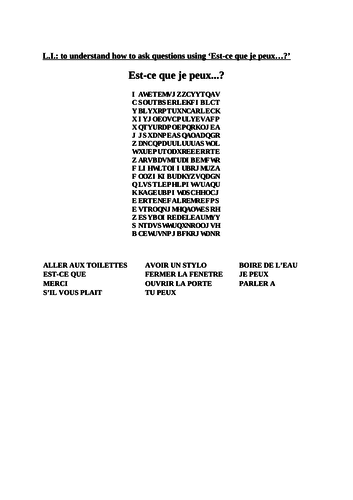 Classroom vocabulary: Can I...?