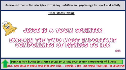 Lesson 5 - Fitness Testing