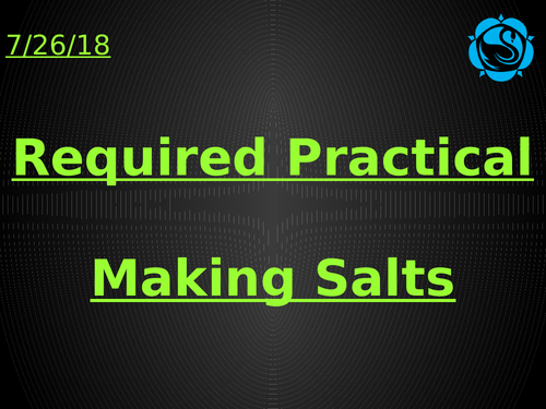 AQA Trilogy Making Salts Required Practical