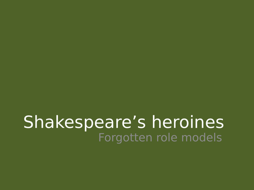 Shakespeare's heroines