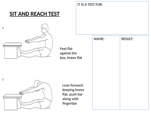 Fitness Testing Cards