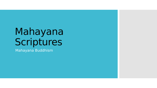 Mahayana Scriptures