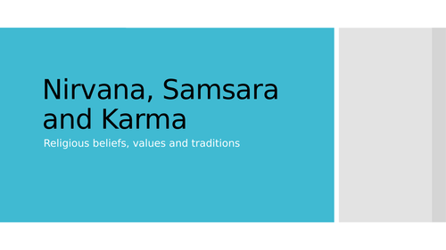 Nirvana, Samsara and Karma