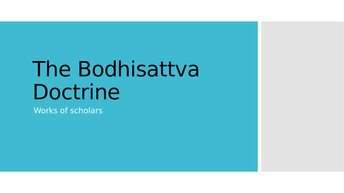 Bodhisattva Doctrine