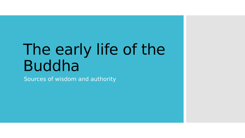 Early Life of the Buddha