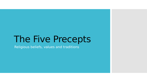 Five Precepts in Buddhism