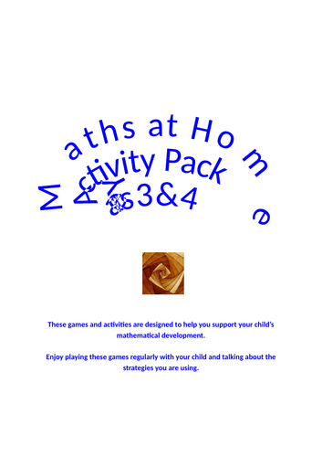 Maths at Home Activity Pack Year 3 & 4