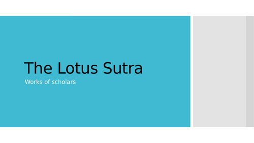 The Lotus Sutra