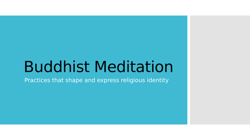 Principles of Buddhism Meditation