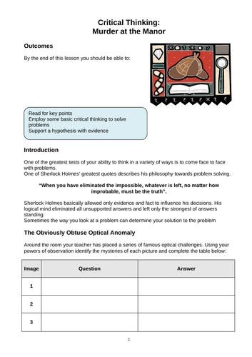 Critical Thinking - EAL and English