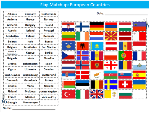 Can You Guess the European Countries by the Flag? 