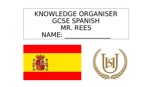 Knowledge Organiser for Viva (GCSE Spanish)