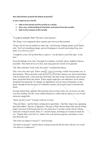 A Christmas Carol Grade 9 Essay