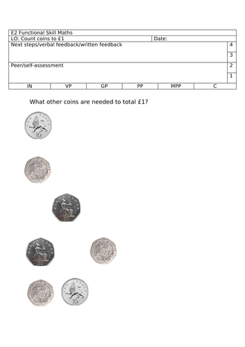 E2-3 money tasks