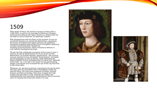 Basic Powerpoint on Henry 7th