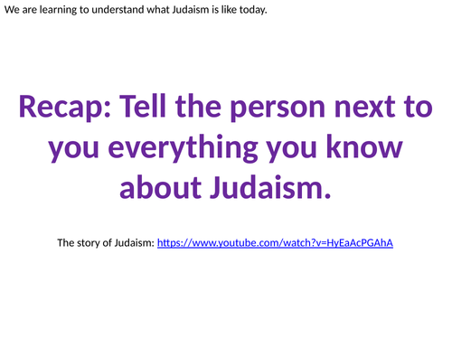 Judaism Today for KS2