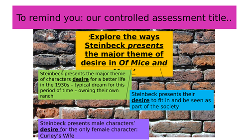 Of Mice and Men GCSE Teaching Pack