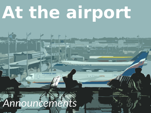 French - At the airport and on the plane - announcements