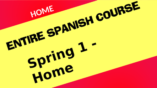 Spanish - Year 7 - Home House Town Home learning