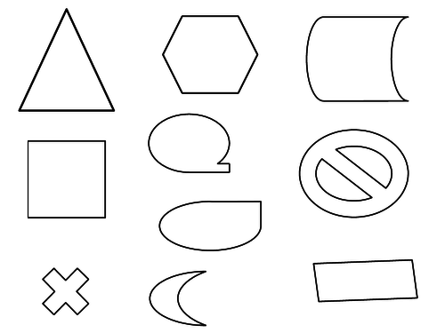 Simple shape symmetry worksheet