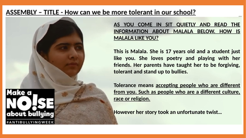 Tolerance - Islam - Anti-bullying PPT