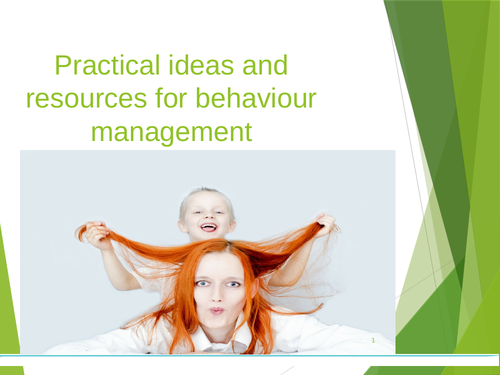 Behaviour Management Support PowerPoint for Parent Workshop