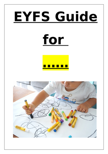 Our Ultimate EYFS Guide for New Staff and NQTs (school-specific and editable)