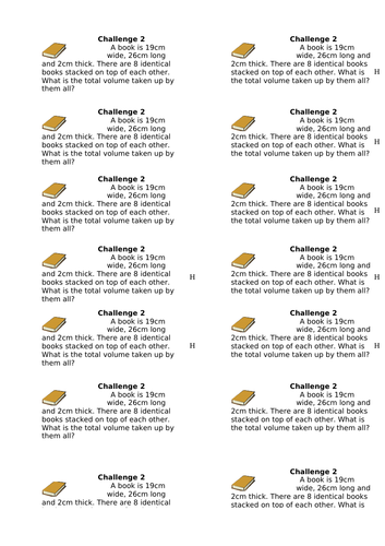 Wordy volume multi-step problems for Year 5/6