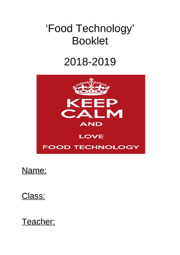 Basic food booklet