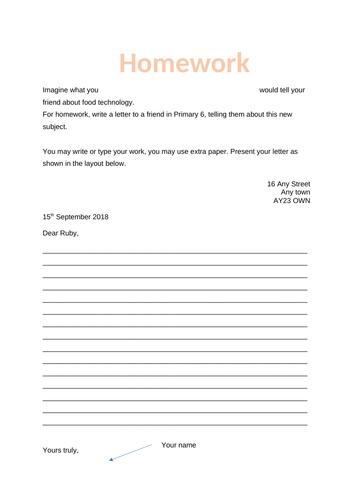 year 7 homework sheets english