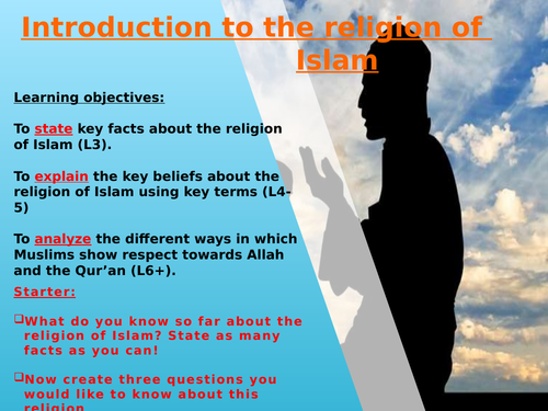 Key stage 3 - Introduction to the religion of Islam