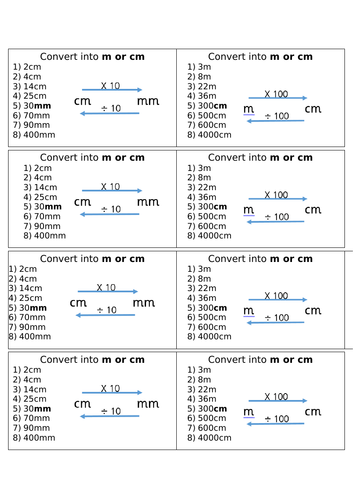 Converting Units Of Measure Units Of Length Includes Mastery Activities Teaching Resources