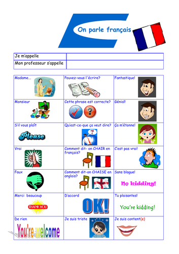 Target Language in French