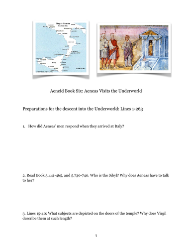 OCR Classical Civilisation A Level World of the Hero Aeneid Book 6 Workbook