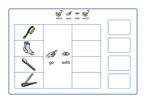 ASD  / Autism / SEN - Associations, workstation task