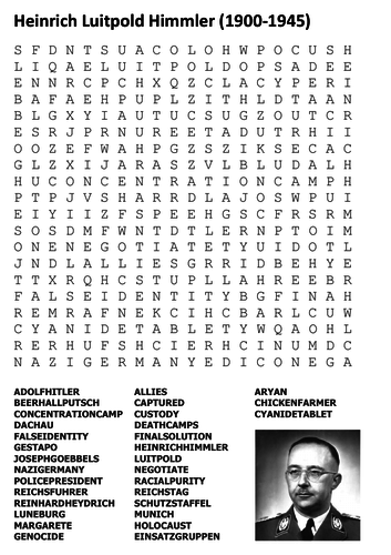 Heinrich Himmler Word Search