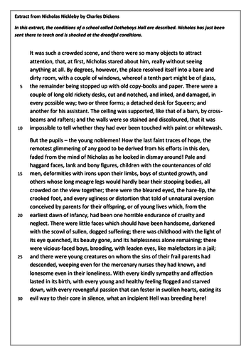 Edexcel GCSE English Language Paper 1 Section A