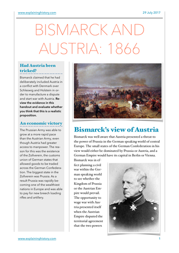 Bismarck and Austria 1866