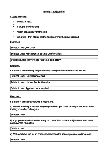 English Esl Email Writing Worksheets Most Downloaded 22 Results 33