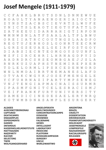 Nazi Germany Word Search Pack