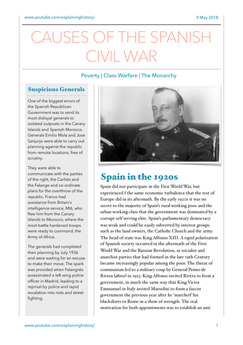 Causes of the Spanish Civil War
