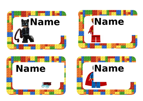 Disney Lego peg names