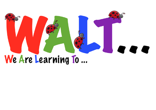 WALT posters- English/ Maths/ Topic/ General