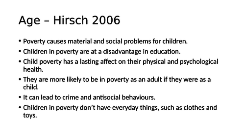 Sociology Age A - Level Key Concepts